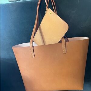 Mansur Gavriel Tan Tote with Pouch